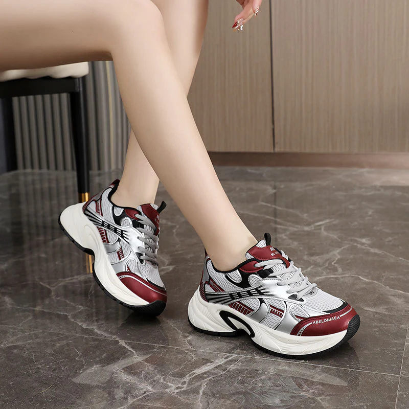 Damen Sportliche Sneakers mit luftdurchlässiger Mesh-Struktur und ergonomischer Dämpfung Heidi Mode - Image 4