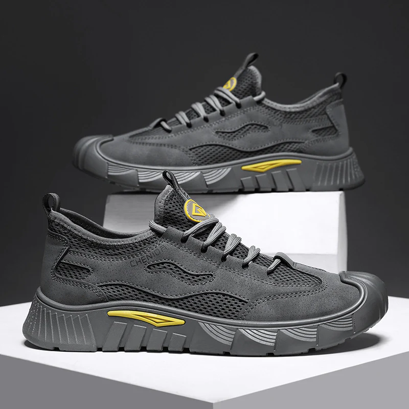 Damen Sportliche Sneakers mit luftiger Oberflächenstruktur und strapazierfähigem Sohlenprofil Heidi Mode - Image 7