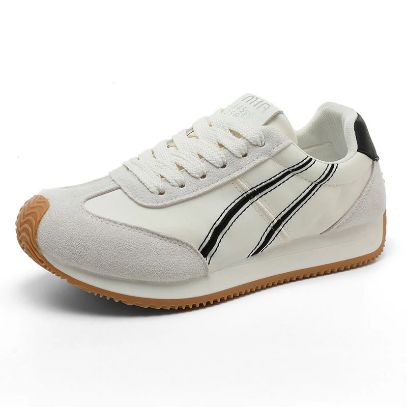 Damen Sportliche Sneakers mit modernem Design und atmungsaktiver Oberflächenstruktur Heidi Mode