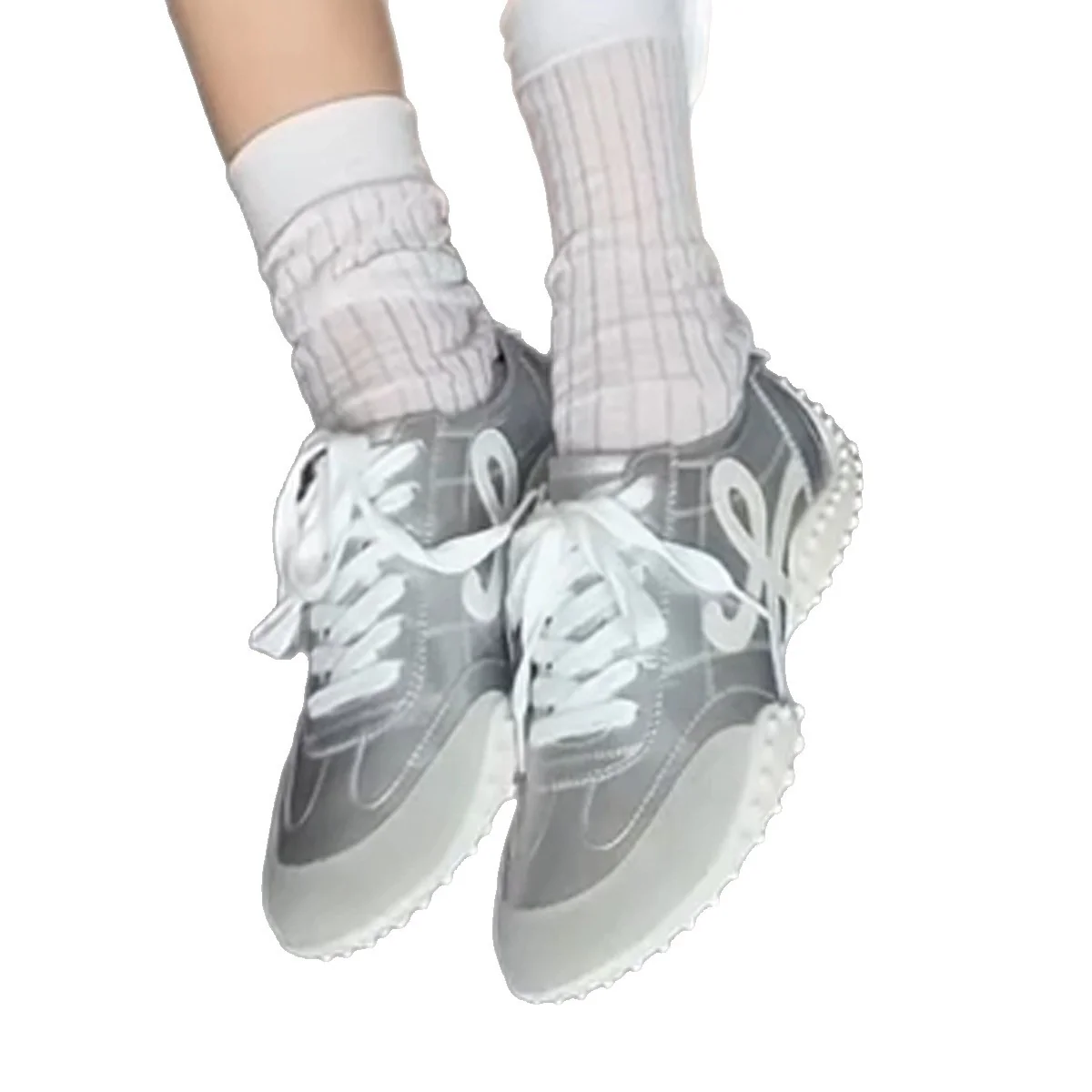 Damen Sportliche Sneakers mit modernem Obermaterial und rutschfester Sohle Heidi Mode - Image 5