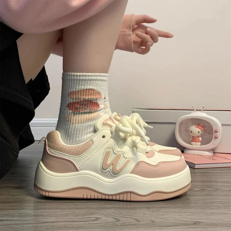 Damen Sportliche Sneakers mit modischem Design und dämpfender Sohle Heidi Mode
