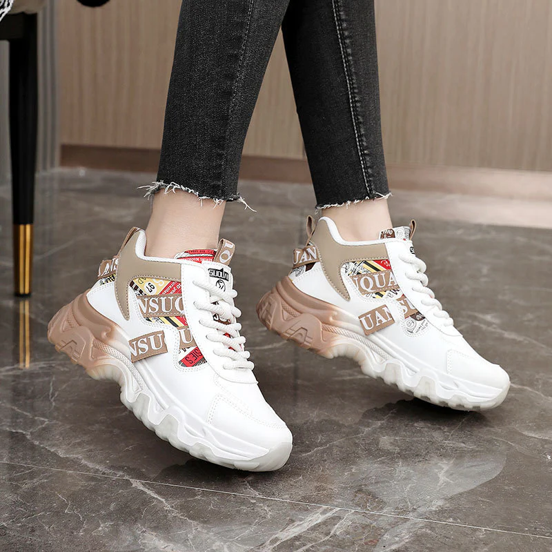 Damen Sportliche Sneakers mit modischem Design und rutschfester Sohle Heidi Mode - Image 3
