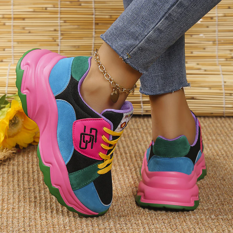 Damen Sportliche Sneakers mit modischem Farbdesign und komfortabler Dämpfung Heidi Mode - Image 3