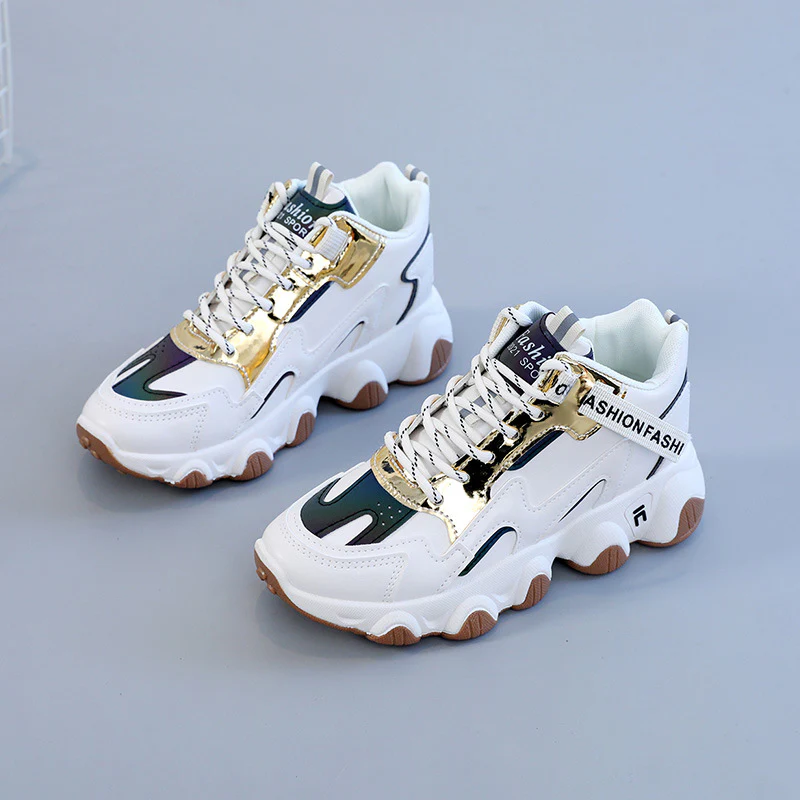 Damen sportliche Sneakers mit modischem Metallic-Design und dämpfender Sohle Heidi Mode - Image 7