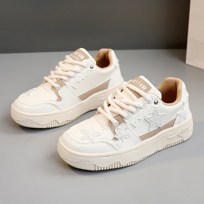 Damen Sportliche Sneakers mit modischem Stern-Design und atmungsaktiver Oberflächenstruktur Heidi Mode - Image 2
