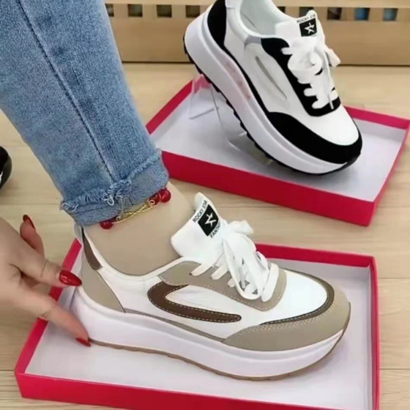 Damen Sportliche Sneakers mit modischer Profilsohle und atmungsaktivem Obermaterial Heidi Mode - Image 3