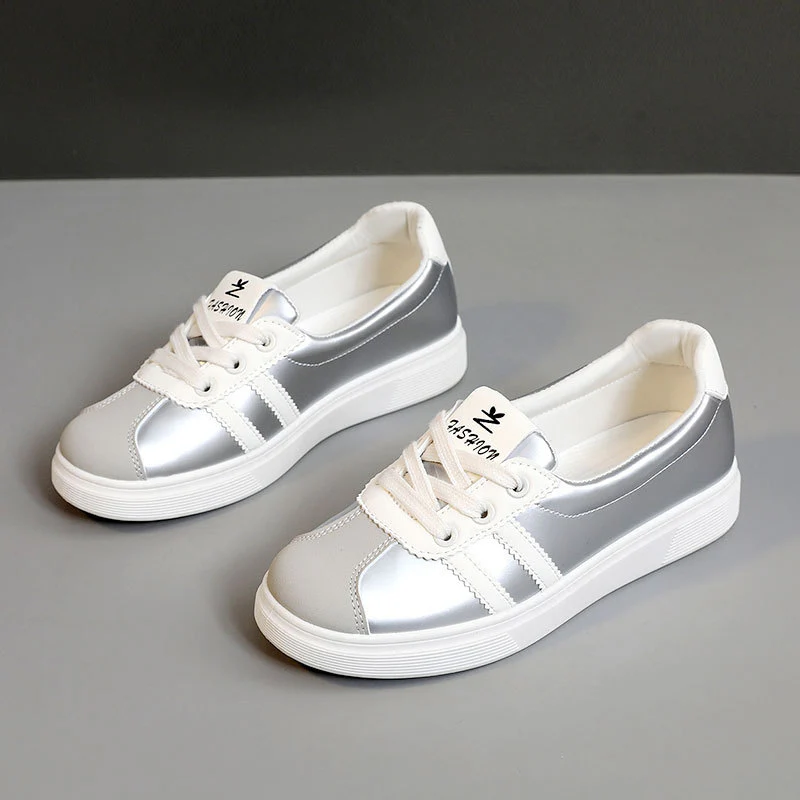 Damen Sportliche Sneakers mit reflektierendem Obermaterial und gepolsterter Innensohle Heidi Mode - Image 2