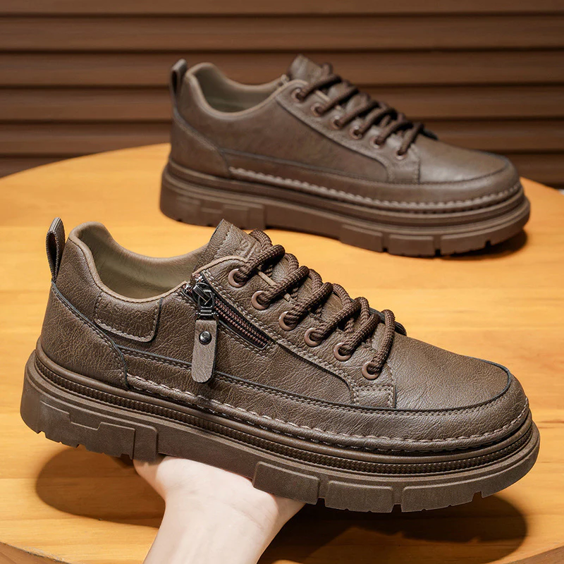 Damen Sportliche Sneakers mit Reißverschluss und robustem Profil Heidi Mode - Image 3