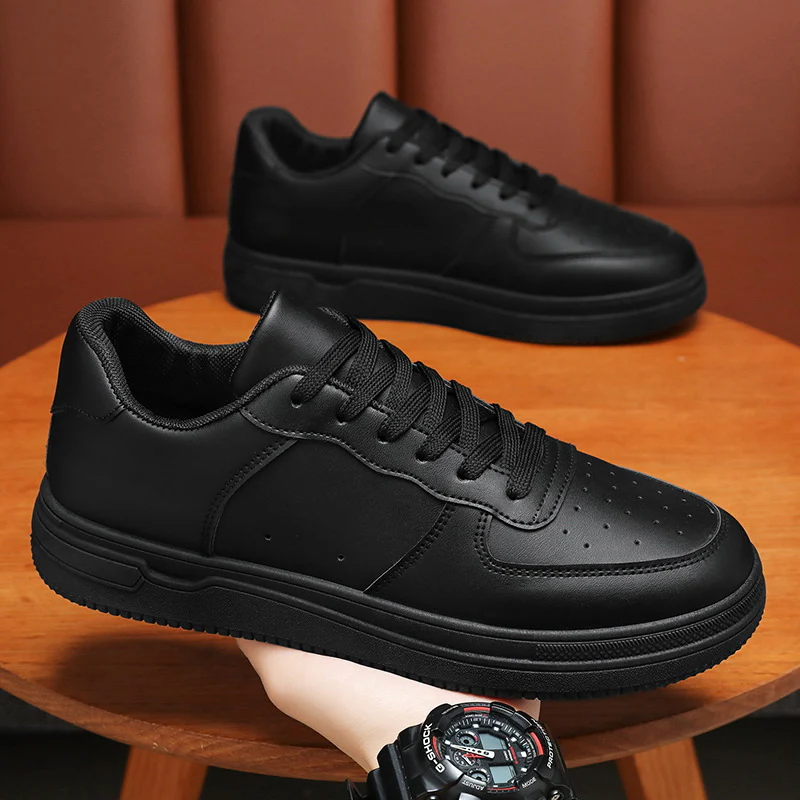 Damen Sportliche Sneakers mit robustem Lederobermaterial und dämpfender Sohle Heidi Mode - Image 6