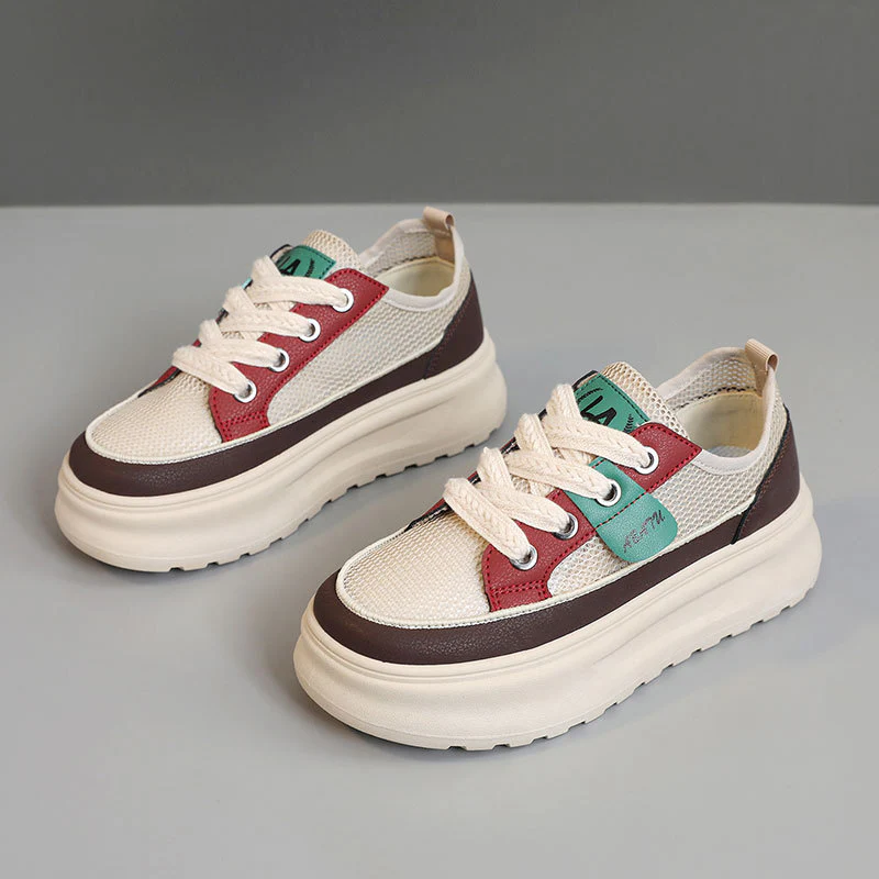 Damen sportliche Sneakers mit robustem Obermaterial und dämpfender Sohle Heidi Mode - Image 2