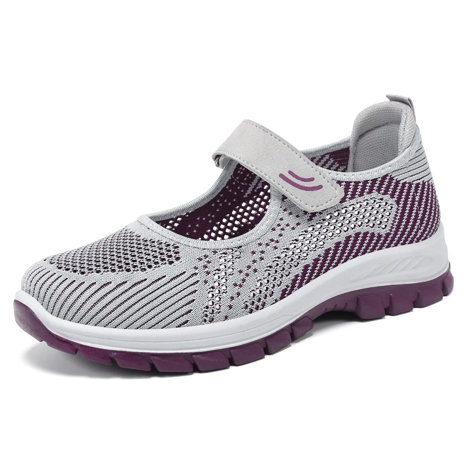 Damen Sportliche Sneakers mit rutschfestem Klettverschluss und atmungsaktivem Obermaterial Heidi Mode - Image 5