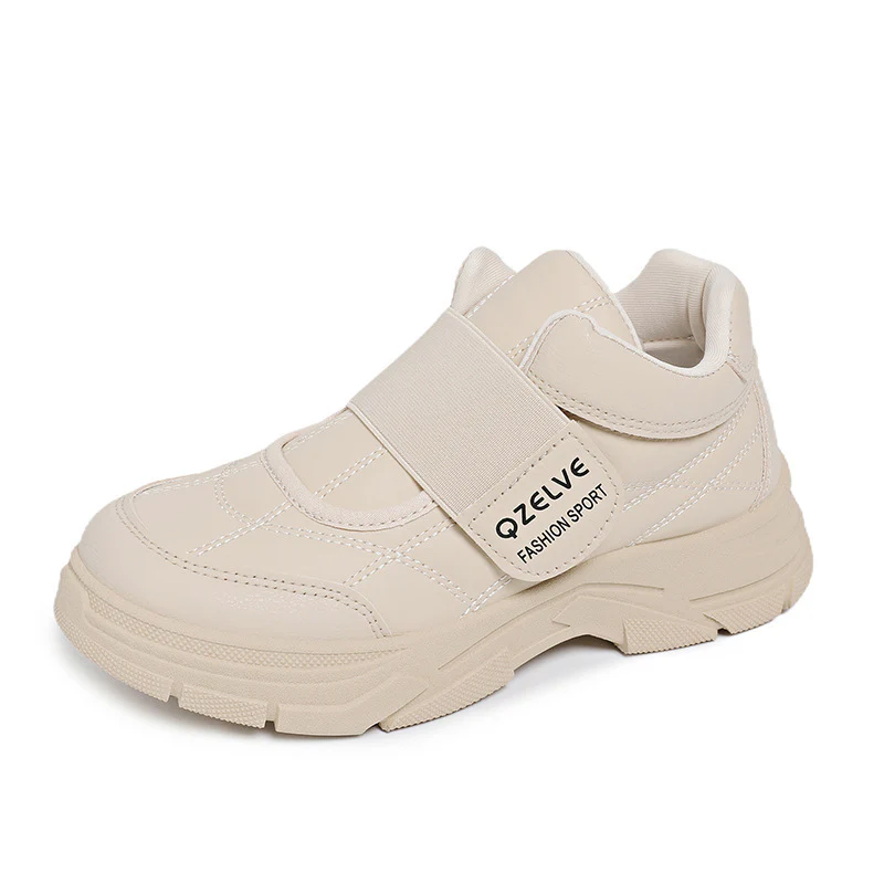 Damen Sportliche Sneakers mit rutschfestem Velours-Obermaterial und komfortabler Klettverschluss-Optik Heidi Mode - Image 5