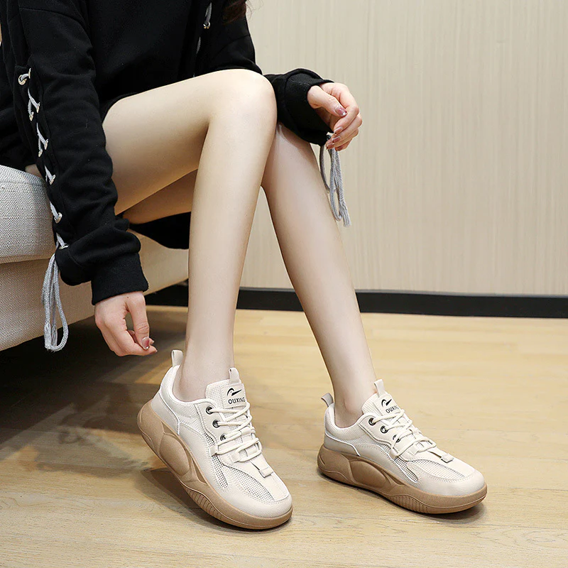 Damen Sportliche Sneakers mit rutschfester Sohle und atmungsaktivem Obermaterial Heidi Mode - Image 3