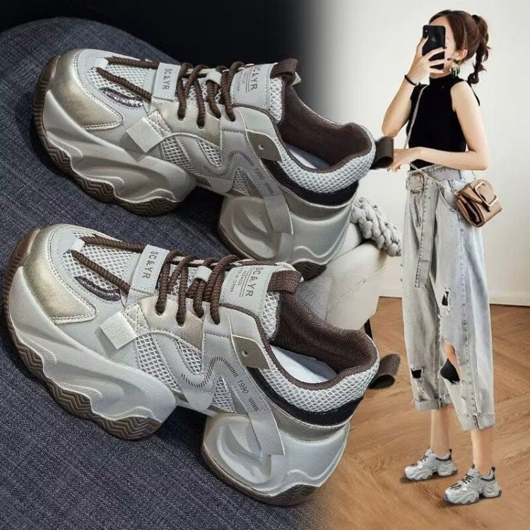 Damen Sportliche Sneakers mit rutschfester Sohle und atmungsaktivem Obermaterial Heidi Mode - Image 3