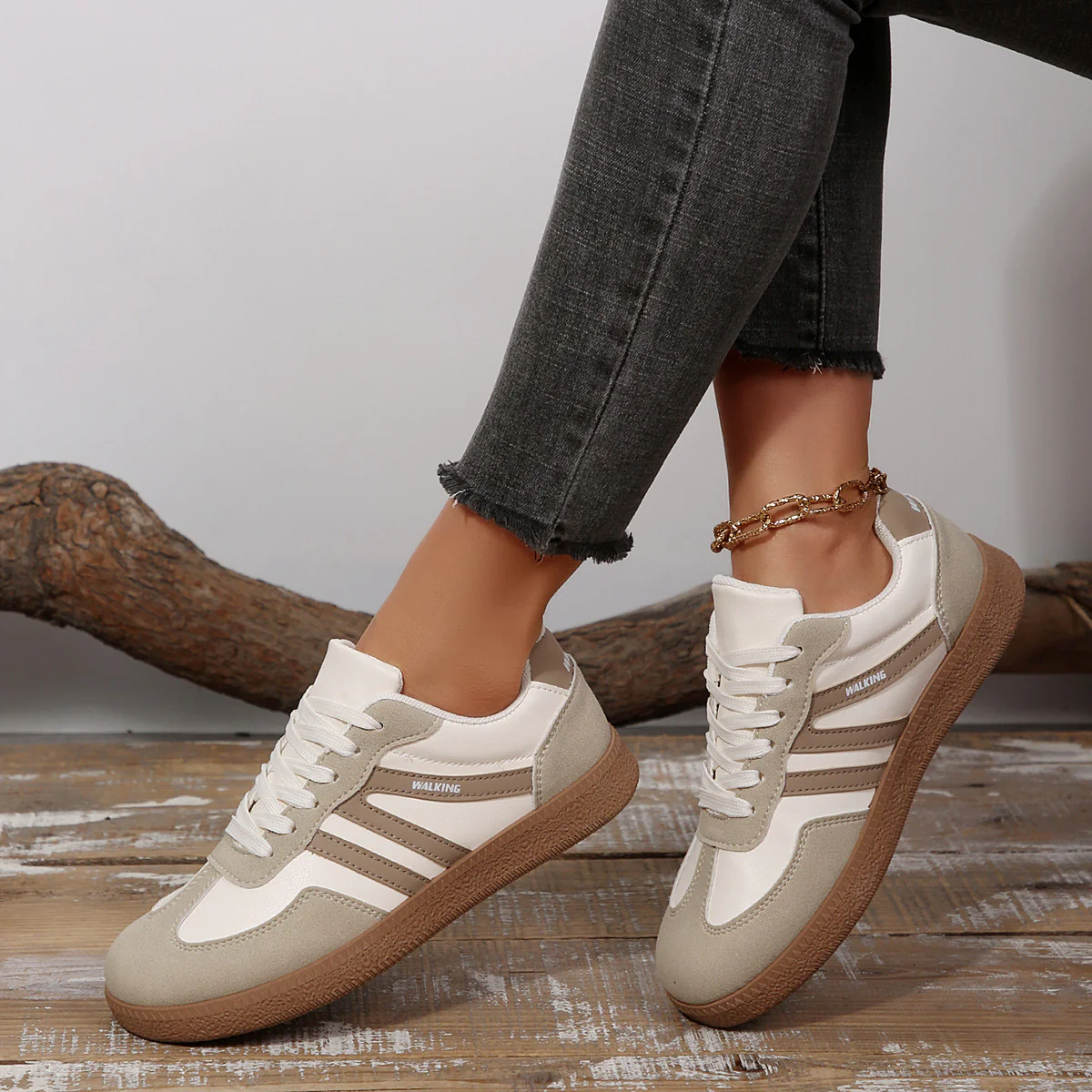 Damen Sportliche Sneakers mit rutschfester Sohle und weichem Innenfutter Heidi Mode - Image 3