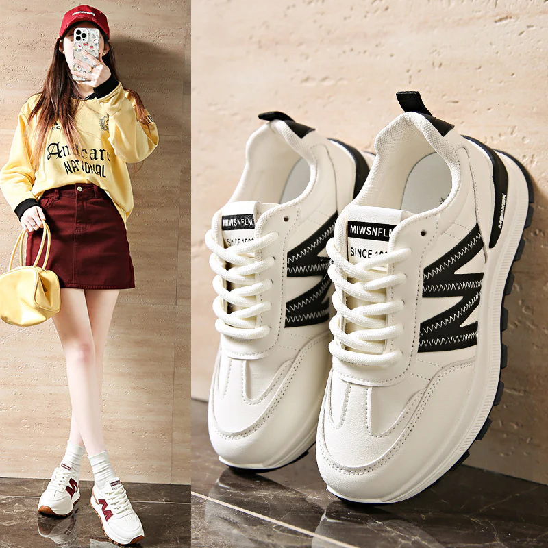 Damen Sportliche Sneakers mit stabiler Profilsohle und atmungsaktivem Obermaterial Heidi Mode - Image 3
