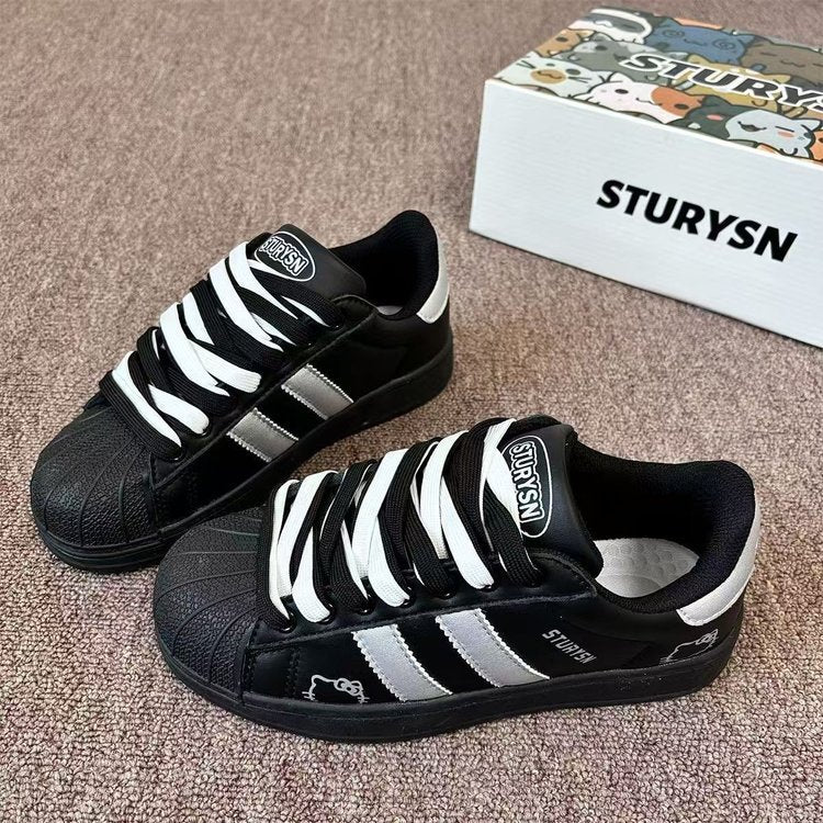Damen Sportliche Sneakers mit strukturiertem Obermaterial und rutschfester Sohle Heidi Mode - Image 2