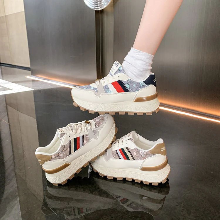 Damen Sportliche Sneakers mit trendigem Muster und dämpfender Sohle Heidi Mode - Image 3
