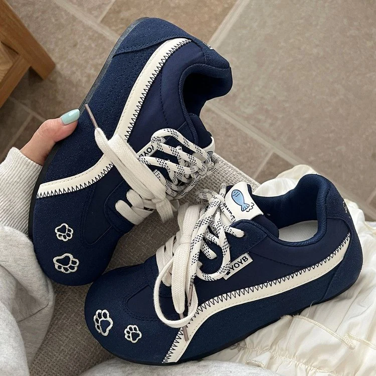 Damen Sportliche Sneakers mit verspieltem Design und atmungsaktiver Oberflächenstruktur Heidi Mode - Image 3