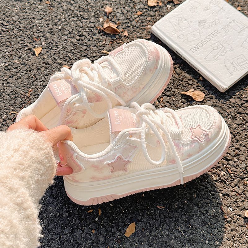 Damen Sportliche Sneakers mit verspieltem Sternenmotiv und bequemer Dämpfung Heidi Mode - Image 2