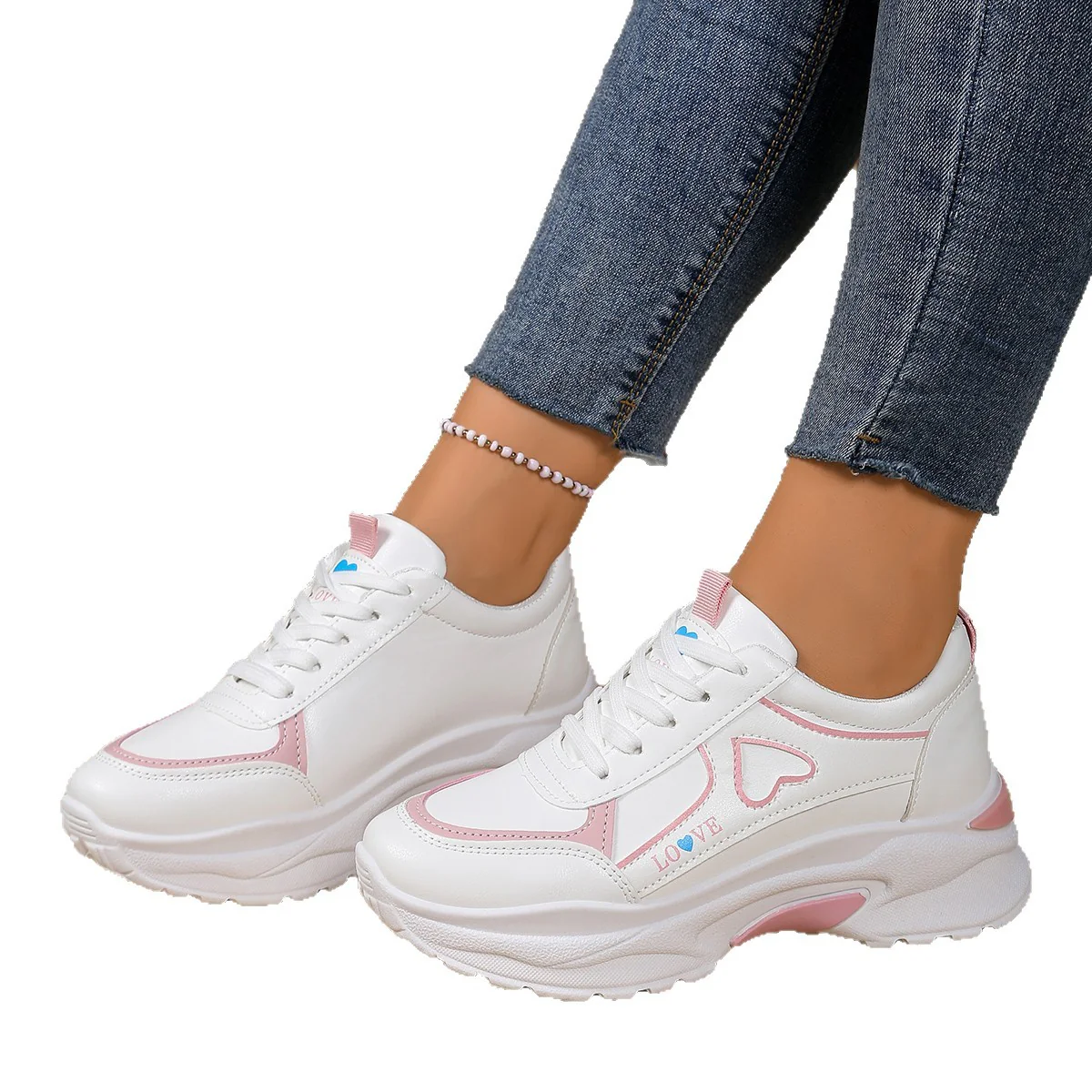 Damen Sportliche Sneakers mit verstärkter Dämpfung und modischem Design Heidi Mode - Image 5