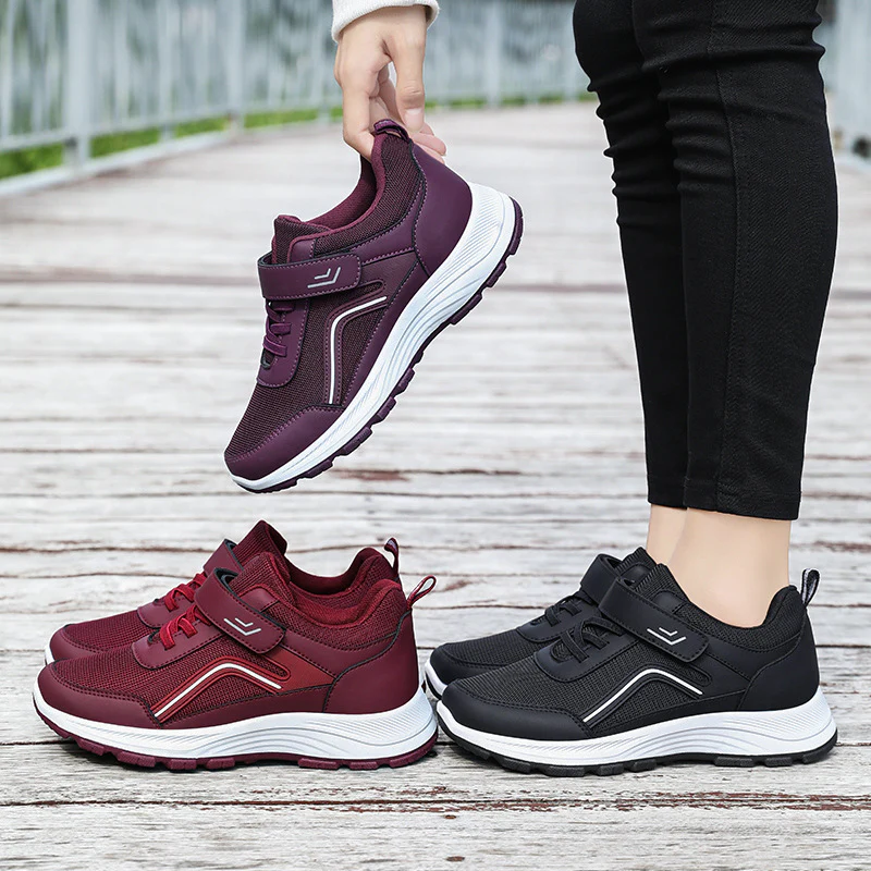 Damen Sportliche Sneakers mit verstellbarem Klettverschluss und atmungsaktivem Obermaterial Heidi Mode - Image 3