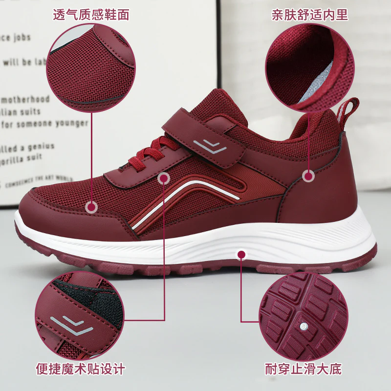Damen Sportliche Sneakers mit verstellbarem Klettverschluss und atmungsaktivem Obermaterial Heidi Mode - Image 4