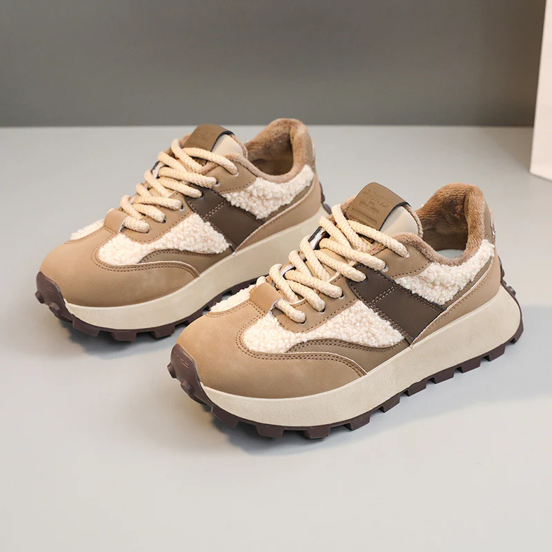 Damen Sportliche Sneakers mit Warmfutter und rutschfester Laufsohle Heidi Mode - Image 2
