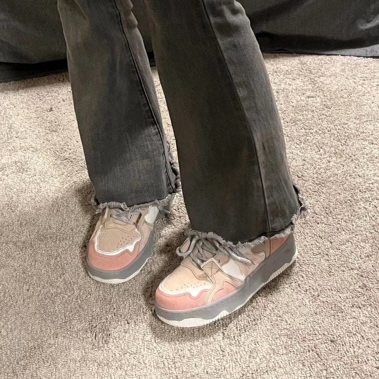 Damen Sportliche Sneakers mit zugeschnittenem Obermaterial und dämpfender Sohle Heidi Mode - Image 3