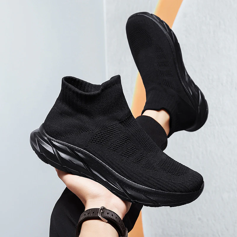 Damen Sportliche Strick-Sneaker mit elastischem Obermaterial und atmungsaktiver Sohle Heidi Mode - Image 4