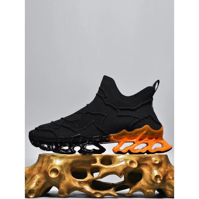 Damen Sportliche Strick-Sneaker mit rutschfester Sohle und innovativer Dämpfungstechnologie Heidi Mode