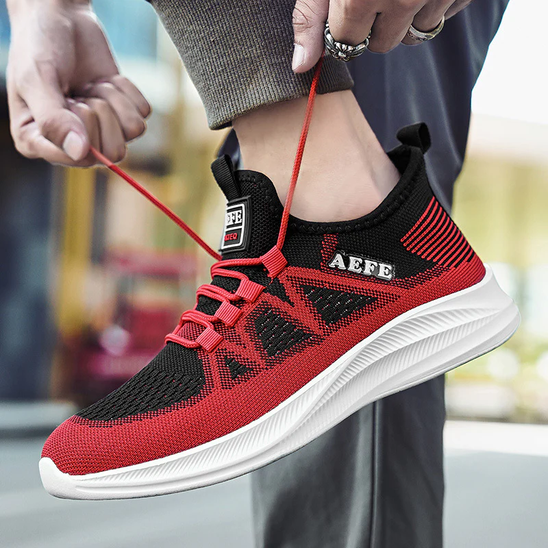 Damen Sportliche Strick-Sneakers mit rutschfester Sohle und atmungsaktivem Obermaterial Heidi Mode - Image 2