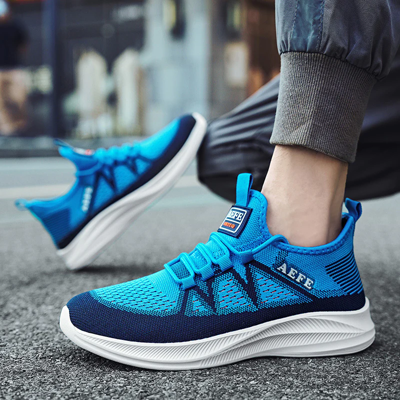 Damen Sportliche Strick-Sneakers mit rutschfester Sohle und atmungsaktivem Obermaterial Heidi Mode - Image 4