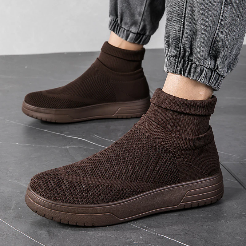 Damen Sportliche Stricksneaker mit elastischem Knöchelschutz und rutschfestem Profil Heidi Mode - Image 10