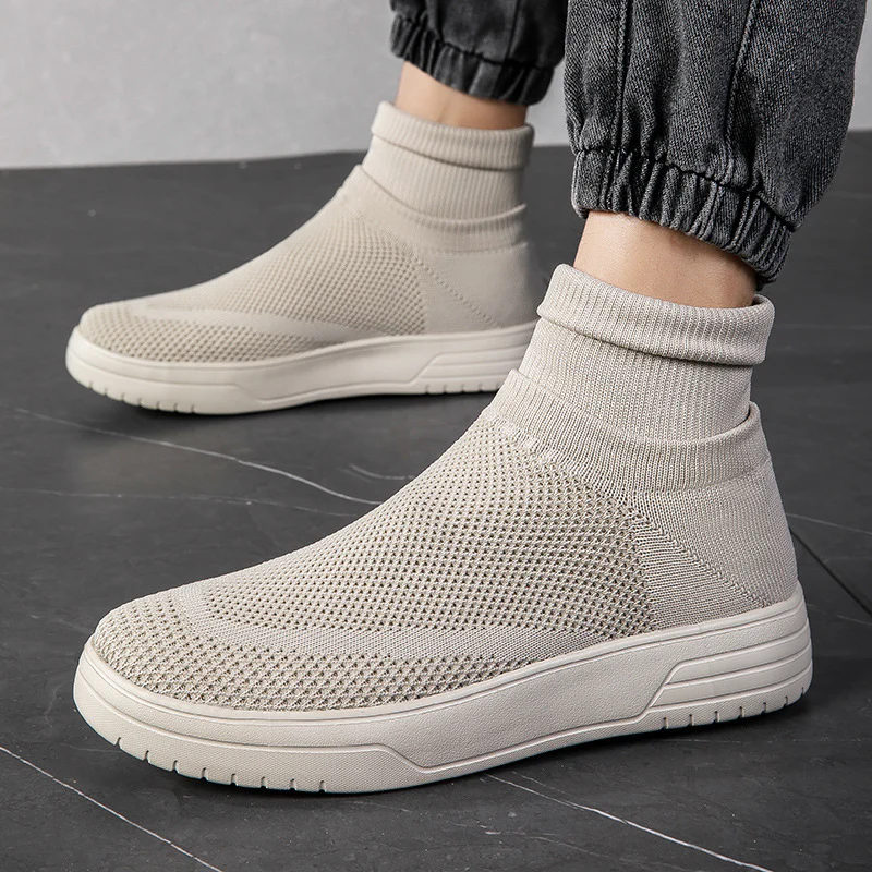 Damen Sportliche Stricksneaker mit elastischem Knöchelschutz und rutschfestem Profil Heidi Mode - Image 7