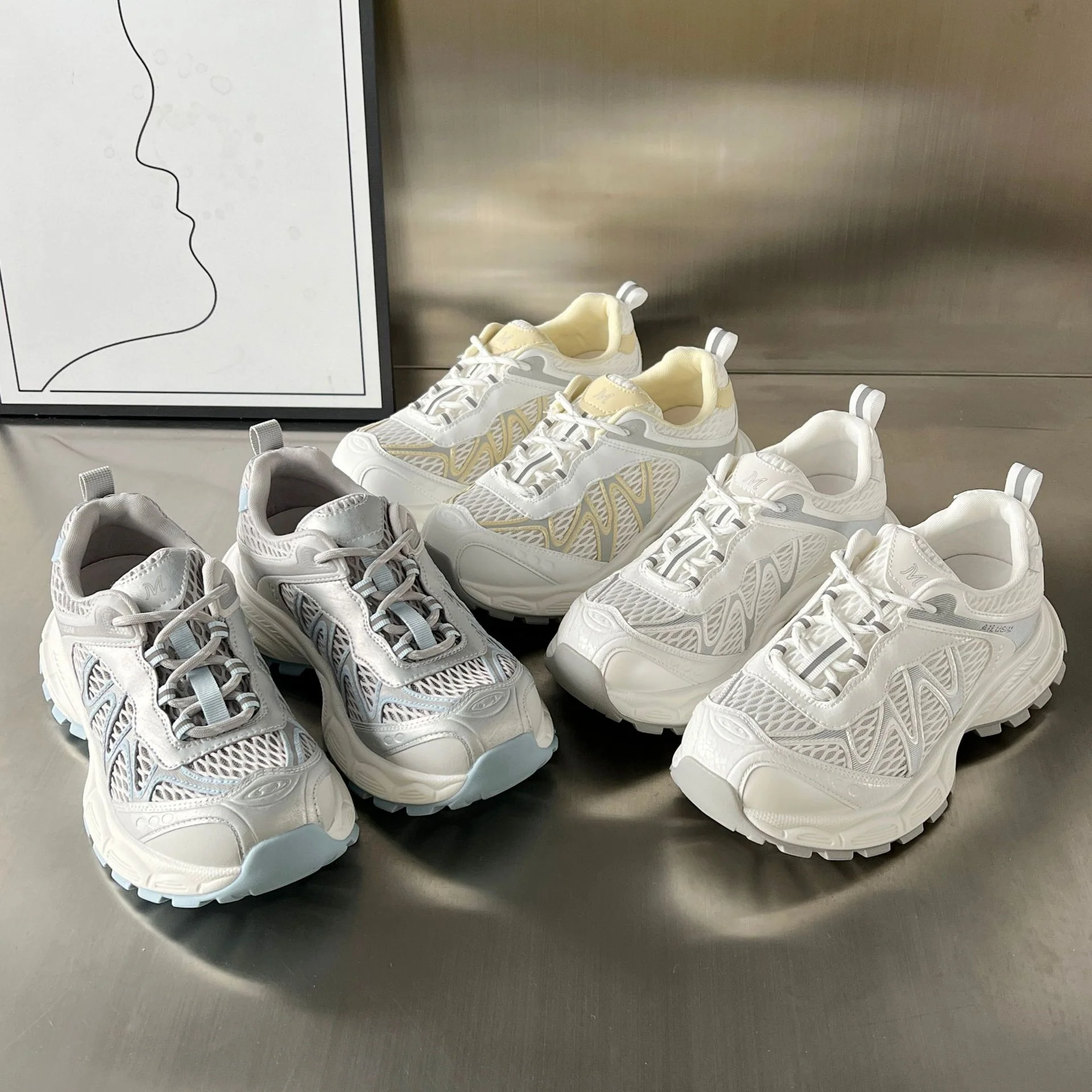 Damen Sportliche Trail Sneakers mit atmungsaktiver Mesh-Oberfläche und rutschfester Sohle Heidi Mode - Image 4