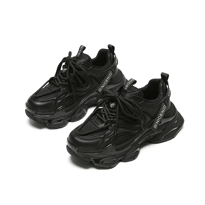 Damen Sportliche Trend-Sneaker mit atmungsaktiven Mesh-Einsätzen und gepolstertem Einstieg Heidi Mode - Image 5
