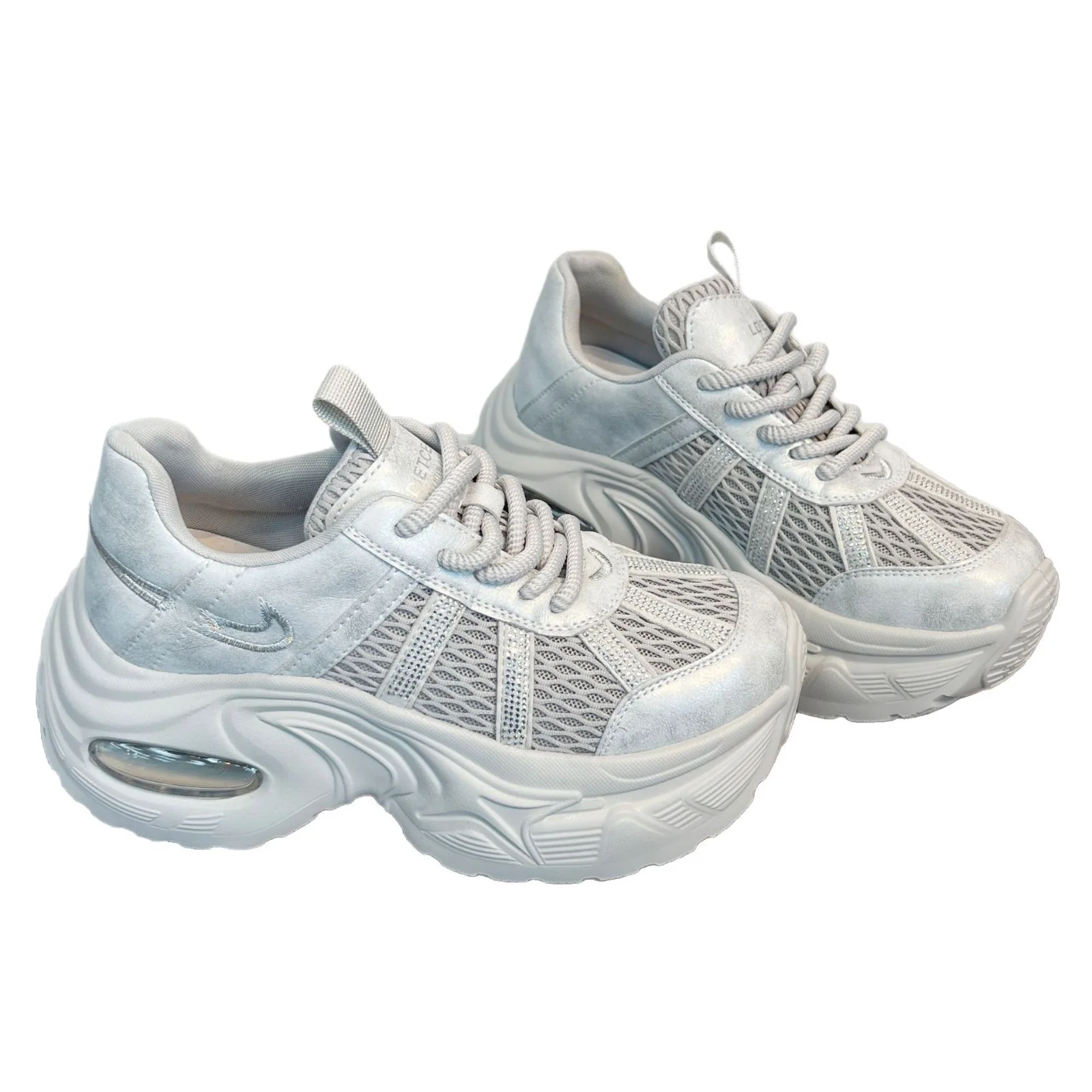 Damen Sportliche Trend-Sneaker mit atmungsaktiver Mesh-Oberfläche und dämpfendem Fußbett Heidi Mode - Image 5