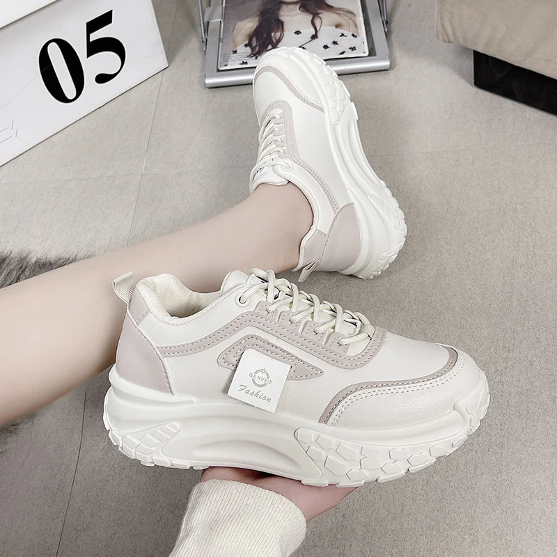 Damen Sportliche Trend Sneakers mit dickem Sohlenprofil und atmungsaktiver Oberfläche Heidi Mode - Image 3