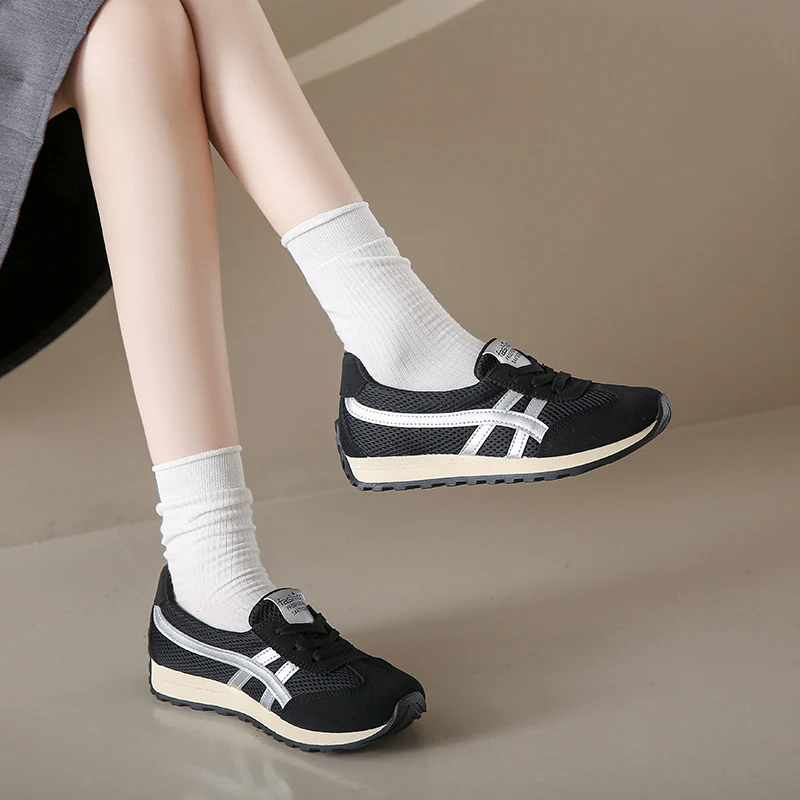 Damen Sportliche und atmungsaktive Sneakers mit elastischem Mesh-Obermaterial Heidi Mode - Image 3