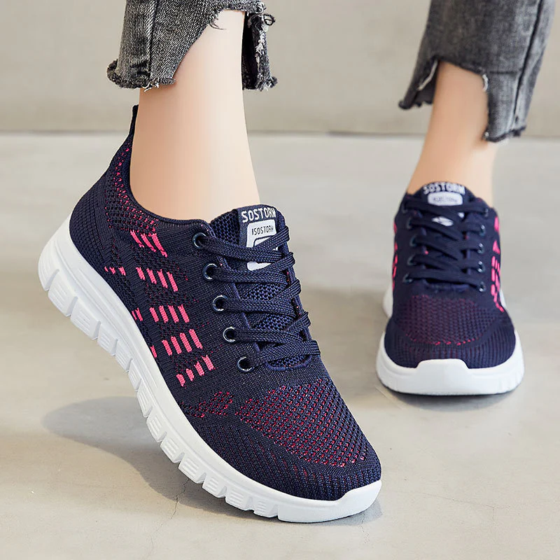 Damen Sportliche und atmungsaktive Sneakers mit elastischem Obermaterial Heidi Mode - Image 2