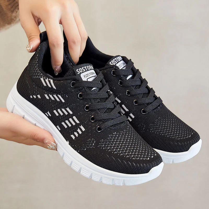 Damen Sportliche und atmungsaktive Sneakers mit elastischem Obermaterial Heidi Mode - Image 3