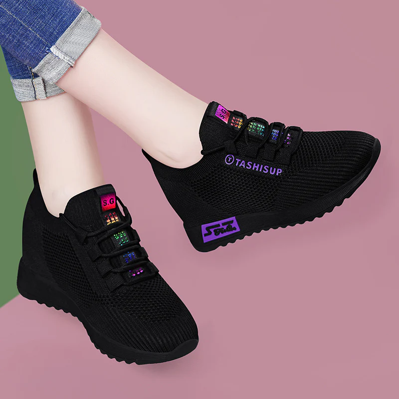 Damen Sportliche und atmungsaktive Sneakers mit ergonomischer Passform Heidi Mode