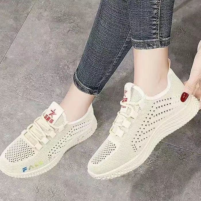 Damen Sportliche und atmungsaktive Sneakers mit flexiblem Obermaterial Heidi Mode