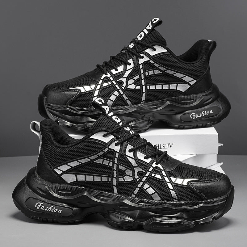Damen Sportliche und moderne Sneaker mit atmungsaktiver Mesh-Oberfläche und dämpfender Sohle Heidi Mode