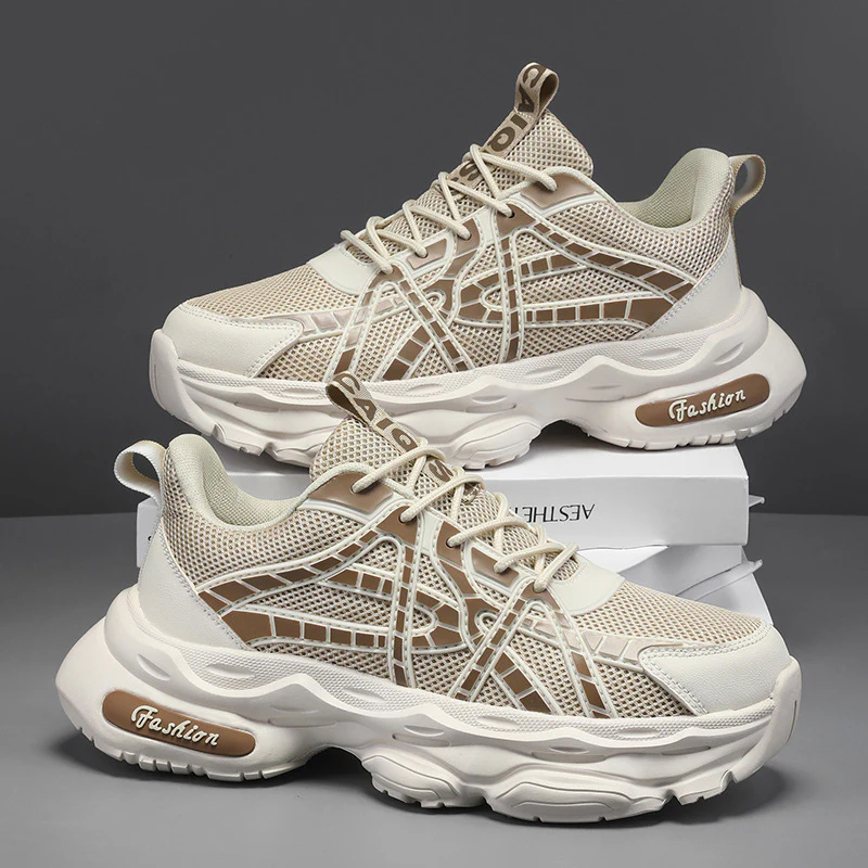Damen Sportliche und moderne Sneaker mit atmungsaktiver Mesh-Oberfläche und dämpfender Sohle Heidi Mode - Image 2