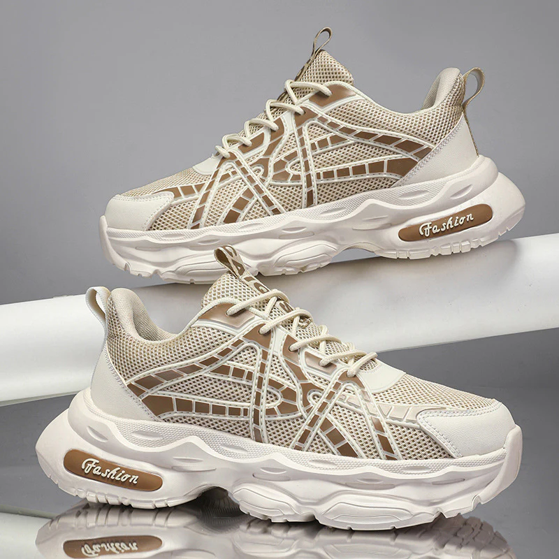 Damen Sportliche und moderne Sneaker mit atmungsaktiver Mesh-Oberfläche und dämpfender Sohle Heidi Mode - Image 6