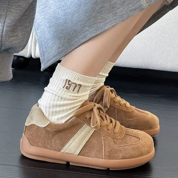 Damen Sportliche Veloursleder Sneakers mit dämpfender Sohle Heidi Mode - Image 3