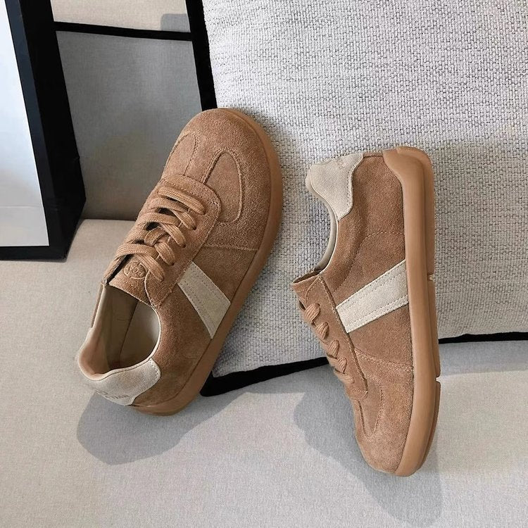 Damen Sportliche Veloursleder Sneakers mit dämpfender Sohle Heidi Mode - Image 4