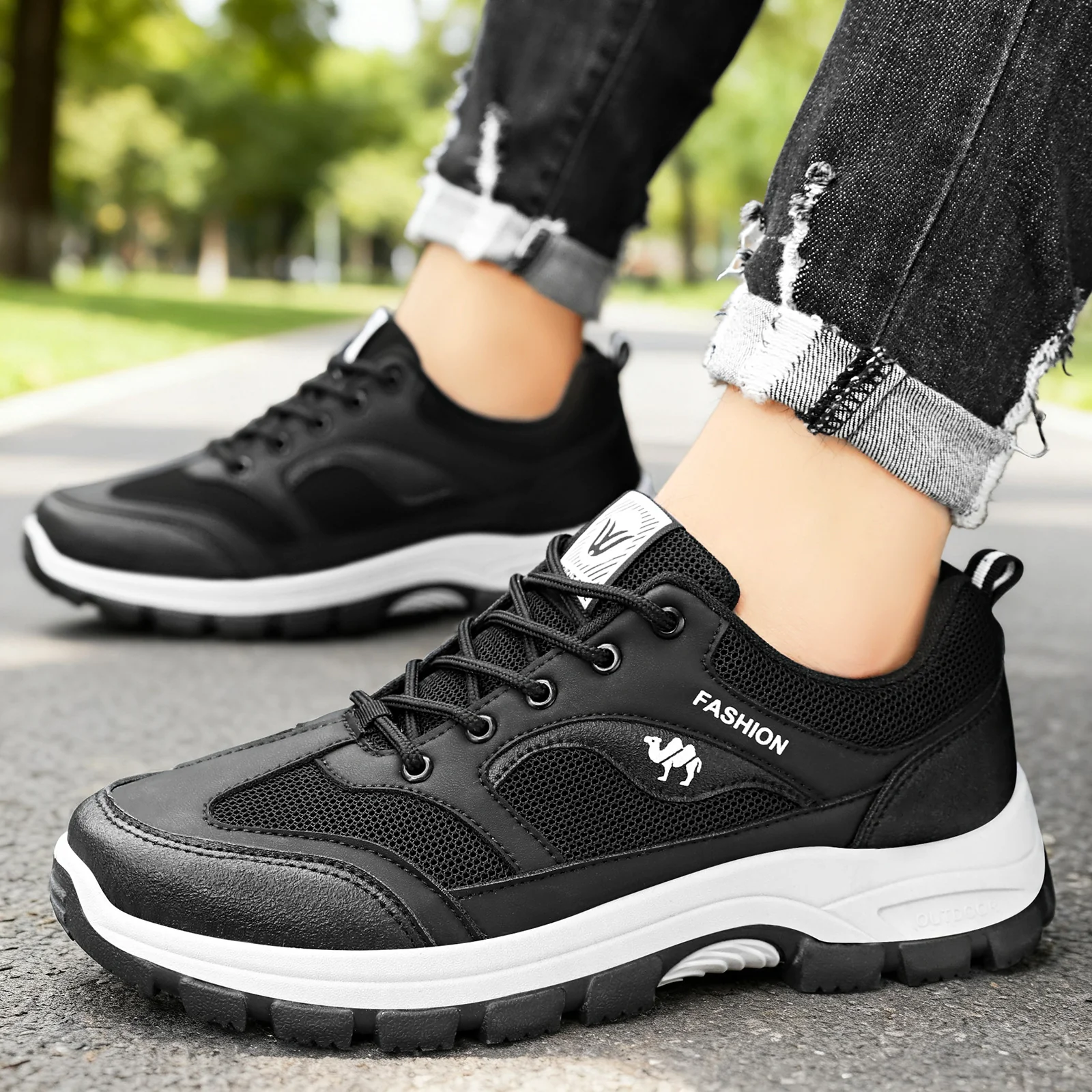 Damen Sportliche Wander- und Freizeitschuhe mit atmungsaktivem Obermaterial Heidi Mode